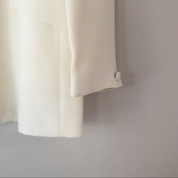 NWT 1980s Vintage Jones New York Cream Blazer - Picture 6 of 12